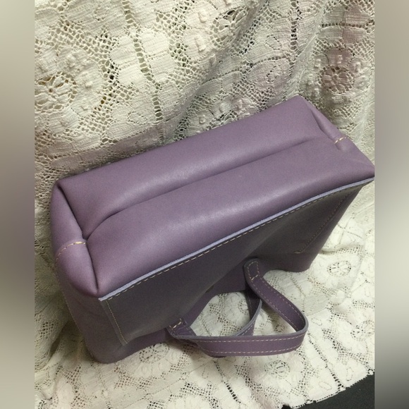 Mini Portland Leather Goods tote bag. Lavender - Picture 8 of 9
